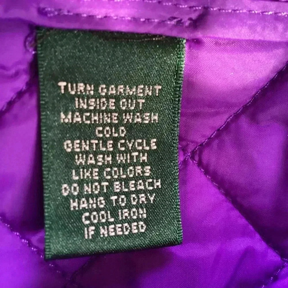 Lauren Ralph Lauren purple/ plum Double Breasted Quilted Jacket size 1X - Picture 6 of 12